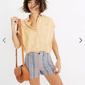 NWT Madewell Emmett Shorts in Rainbow Stripe